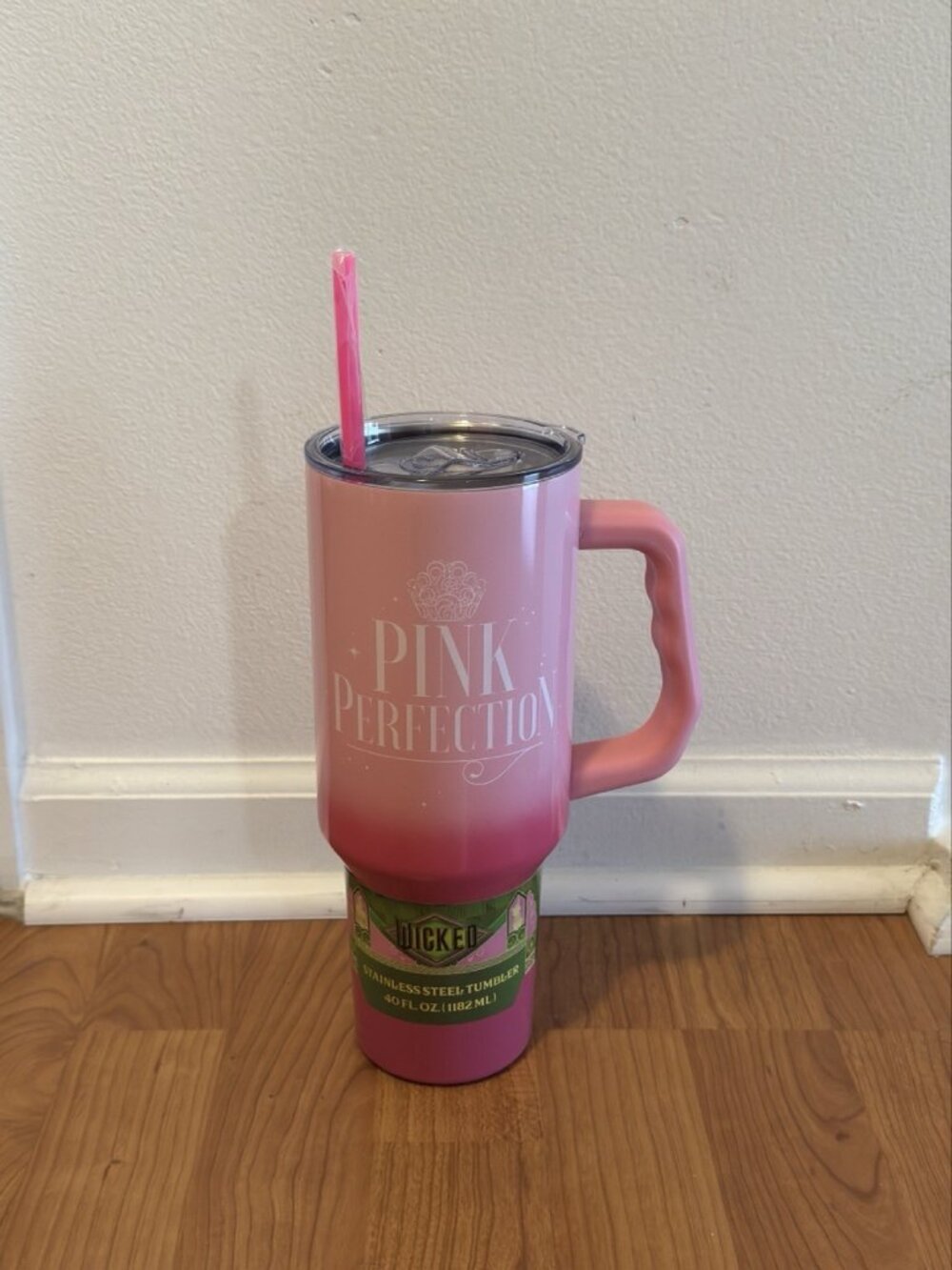 Wicked Pink Perfection Glinda 40oz Tumbler with Pink Straw